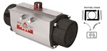 Actionneur pneumatique quart de tour ACTREG ASR 0130 - simple effet - 14R - #17 - F05-F07 - NBR