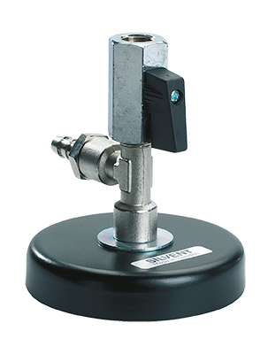 Embases magnétiques simples (Ø85x98mm) - Ø racc.: Racc. Cannelé Ø9 - G3/8" - Pmax: 10 bar - Acier