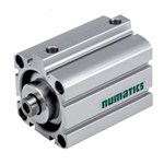 SHORT STROKE CYLINDER, DIA:63 STROKE 20 mm, DOUBLE ACTING, SINGLE ROD, TAPPED ROD END