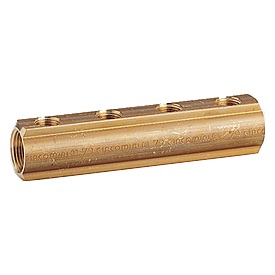 Collecteur laiton à 5 sorties  Ø 5/4" x 3/4"