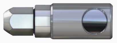 Raccord pour tube plastique - diam. 4 x 6 - diam. N 3 mm.