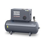 Compresseur à piston silencieux - 408l/min - 270L - 11bar - 2cylindres-2étages - 4kW - 400VAC TRI