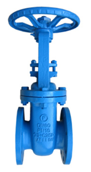 Gate valve - Cast Steel body - Martensitic Steel - DN300 - Flanges GN10 - +400°C - Manually operated