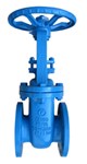 Gate valve - Cast Steel body - Martensitic Steel - DN300 - Flanges GN10 - +400°C - Manually operated