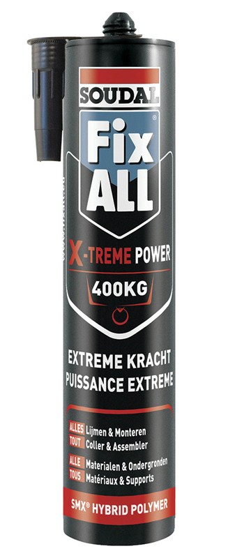 Colle-mastic Soudal FIX-ALL X-treme power - blanc -290ml (12 PIECES)