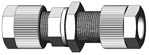 Raccords "Push on" pour tubes - Traversée de cloison union - PVDF - Ø tubes : 6x4 mm - 10 bar