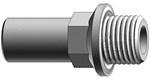 Raccords "Push on" pour tubes - Adaptateur cylindrique - PVDF - G1/2" M - Ø tubes : 12 mm - 10 bar