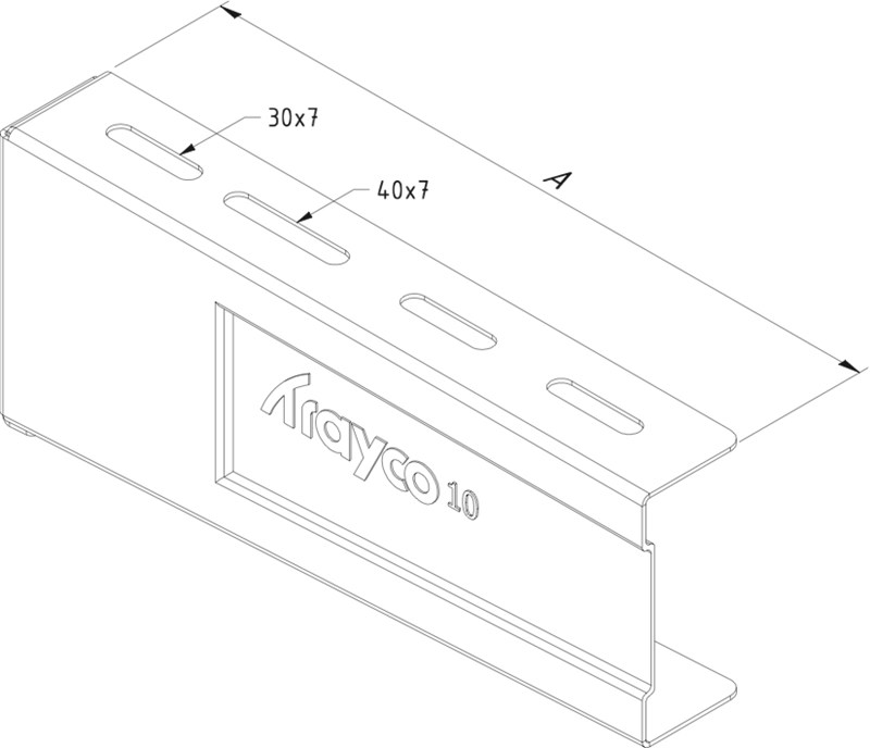 Console murale Trayco 300mm - sendzimir 1.1kN