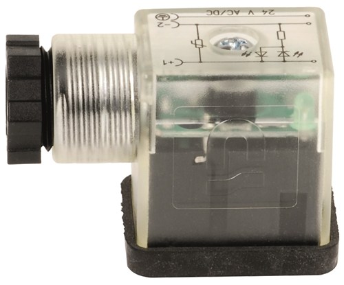 INDIVIDUAL CONNECTOR SIZE 22 WITH LED VISUALIZATION AND VDR PROTECTION 220V DC-50/60HZ AC