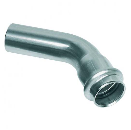 Coude MF 45° pressfitting inox  Ø 22