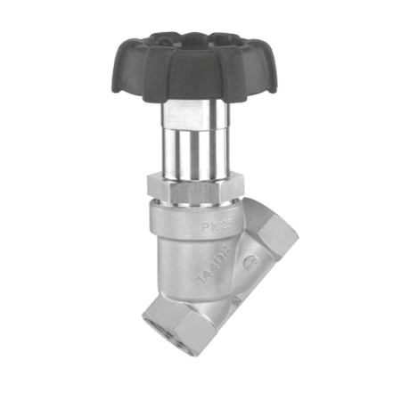 Vannes à soupape - Inox 316L - PTFE - G3/4" FF - PN25 - 2/2 - 180°C