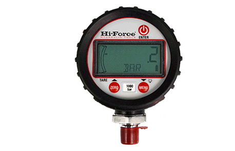 Manomètre digital Hi-Force Série HDG - 0-1000 bar - Ecran LCD - 1/4" NPT mâle - Diamètre: 70 mm
