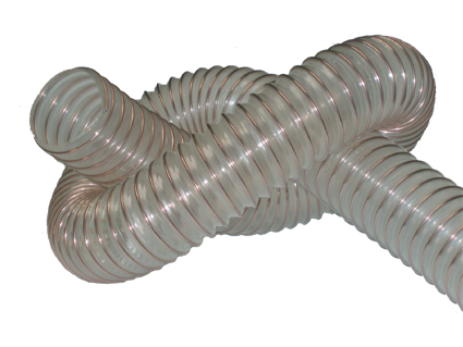 Flexible ALFAVAC PU-L - PU renforcé - Transparent - Ø 100 mm - max.100°C - 10 mètres