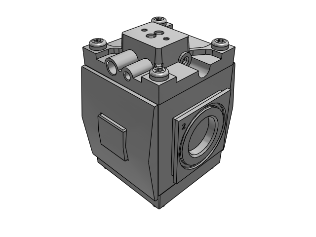 Vanne de coupure 3/2 ASCO série 652 - A cde électropneum. - G1" - 2,75 à 10 bar - Q:8230l/min