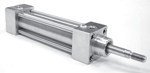 Piston rod cylinder S.S.304 ISO15552 - Ø100 - Stke: 125 - 10 bar - Double acting - Piston rod: S.S.