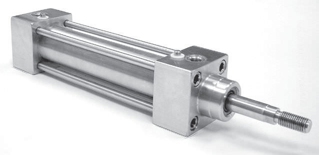 Piston rod cylinder S.S.304 ISO15552 - Ø100 - Stke: 125 - 10 bar - Double acting - Piston rod: S.S.