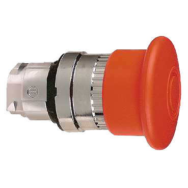 Tête de commande ASCO pour bouton coup de poing - Pousser-Tirer - Rouge - Ø40