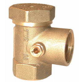 Clapet anti-retour en laiton pour compresseur à air comprimé - 1" F - 1" F - purge 1/8" / Ø6mm