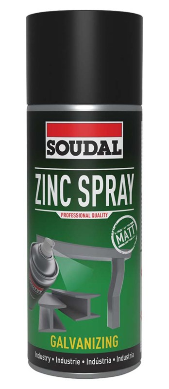 Spray Soudal Zinc Spray - 400ml. (6 PIECES)