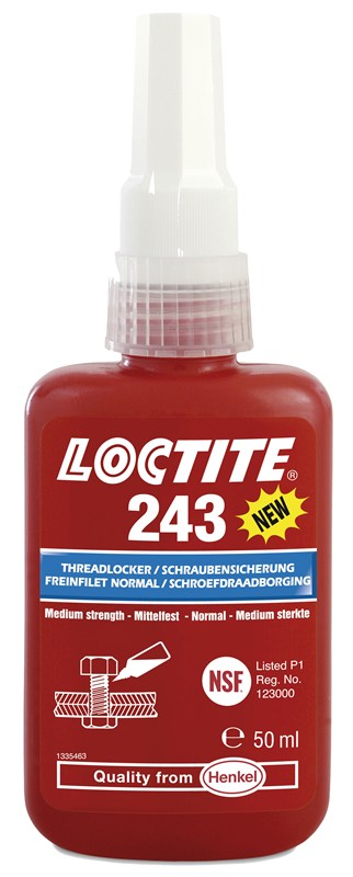 LOCTITE 243 - freinage des filetages, Nut Lock - 50 ml