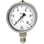 Manomètre résistant aux produits chimiques - Raccordement vertical - Ø100 mm - 0 - 16 bar