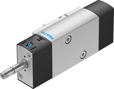 NAMUR spool valve (no coil) - 3/2 NC / 5/2 Mono - G1/4" - Solenoid Air operated - Spring return
