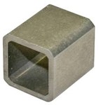 Carré d'adaptation en inox 316L - 11 mm x 17 mm