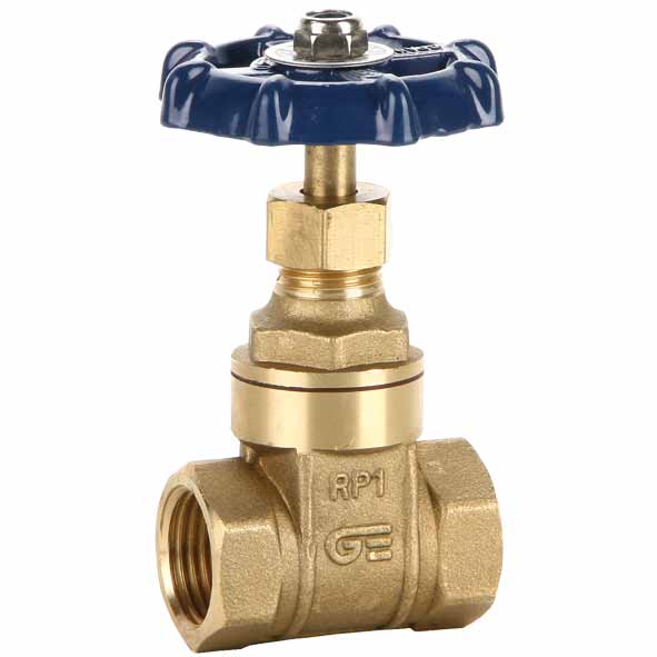 Gate valve - Brass body - Fiber - G1''1/2 FF - (+)180°C - Manually operated