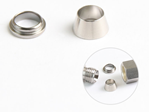 Set de 1 bague avant + arrière pour Racc. double bague de comp. - Type SFS - Inox - 10mm