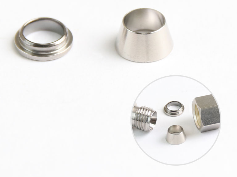Set de 1 bague avant + arrière pour Racc. double bague de comp. - Type SFS - Inox - 10mm