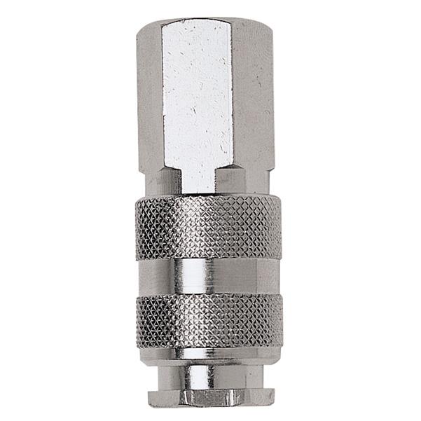 Raccord rapide en laiton nickelé Série EUROLINE - coupleur universel - G3/8"F - PN16 - 80°C