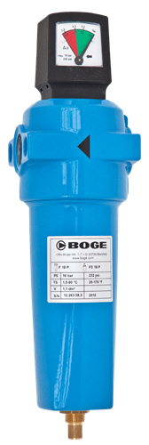 Filtres - Filtration :1µm - Diam.racc:3" - Pression d'util.:16 bar - Débit à 7 bar: 2232 Nm³/h